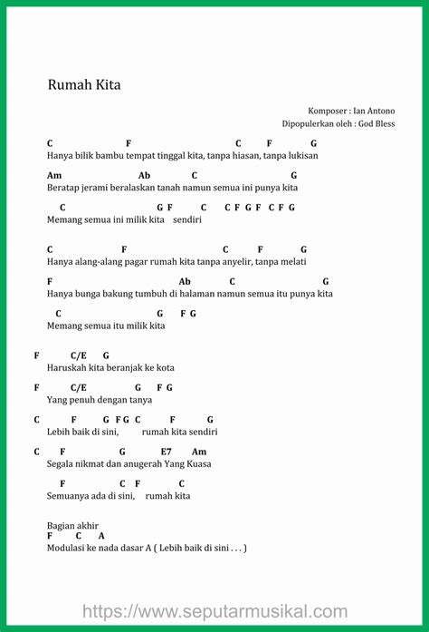 Chord God Bless Rumah Kita - 56+ Koleksi Gambar