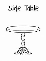 Side Table coloring Page  Download Print Or Color Online For Free sketch template