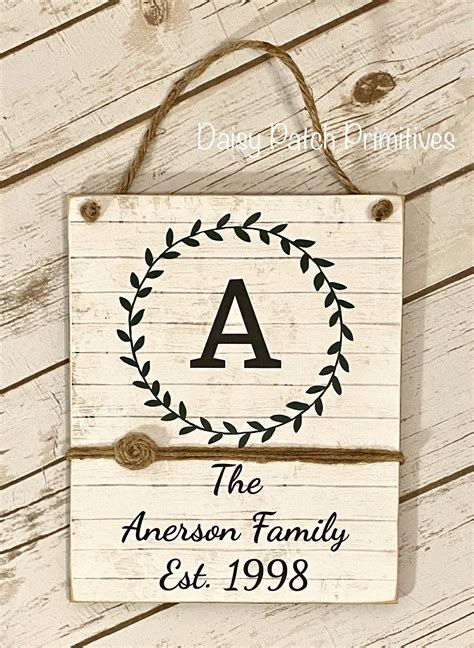 Personalized Family Sign,Personalized Gift,Rustic,Farmhouse Personalized Sign Personalized ...