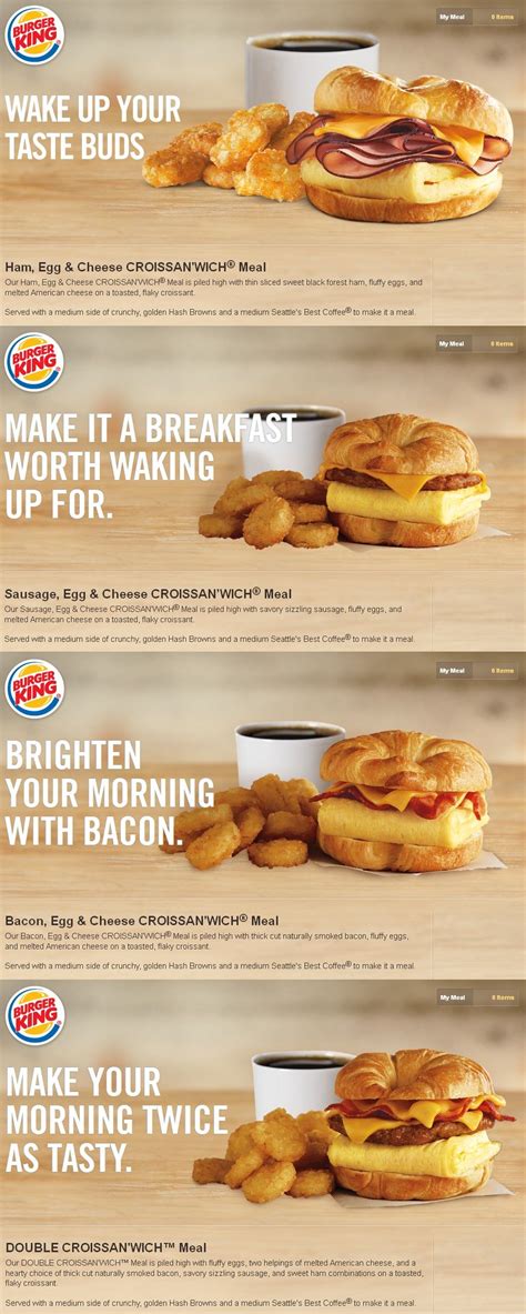 Burger King Breakfast Menu : Burger King Offers 2 For 4 Mix And Match ...