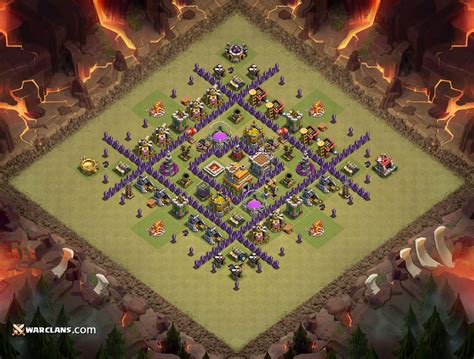 War Base TH 7 Clash of Clans Paling Bagus - Clash OF Clans Base