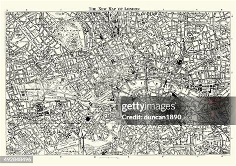 Street Map Of Victorian London 1895 High-Res Vector Graphic - Getty Images