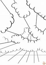 Cloud Coloring Pages Printable And Free Of Clouds sketch template