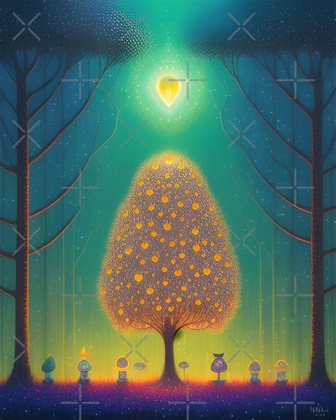 "The Glowing Tree " by Axjo Art | Redbubble