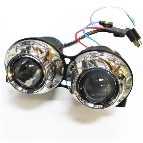 Motorcycle Projector Headlight Photon Twin 6 Inch HID Streetfighter Custom