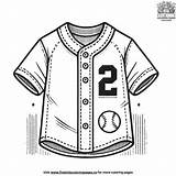 Customizable Baseball Jersey Coloring Pages sketch template