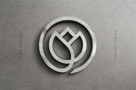 Sterling Silver Logo Mockup | Logo mockup, Silver logo, Sign mockup