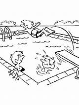 Swimming Coloring Pages  Best For Kids sketch template