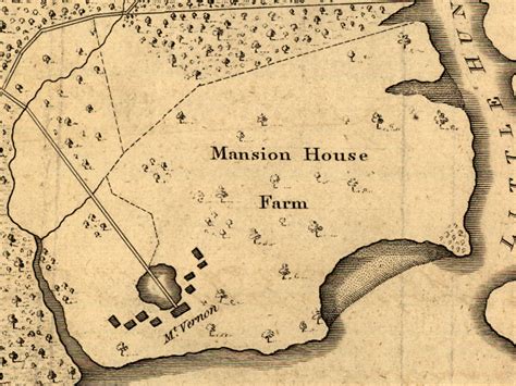 George Washington's Own 1793 Map of Mount Vernon - Atlas Obscura