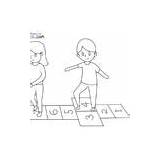 Hopscotch Coloring Pages Printable For Free Download sketch template