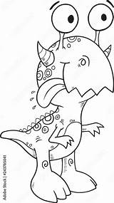 Funny Monster Coloring Pages sketch template