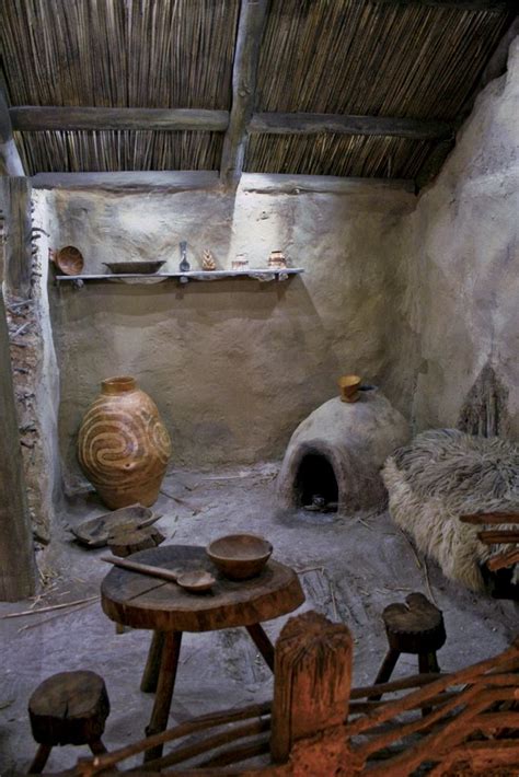 interior of wattle & daub dwelling, Cucuteni Trypillian, Vatican, Rome | Wattle and daub ...