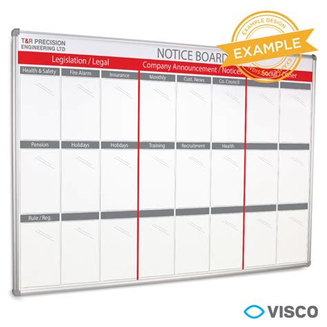 Printed Visual Management Boards - Experts in Visual Management