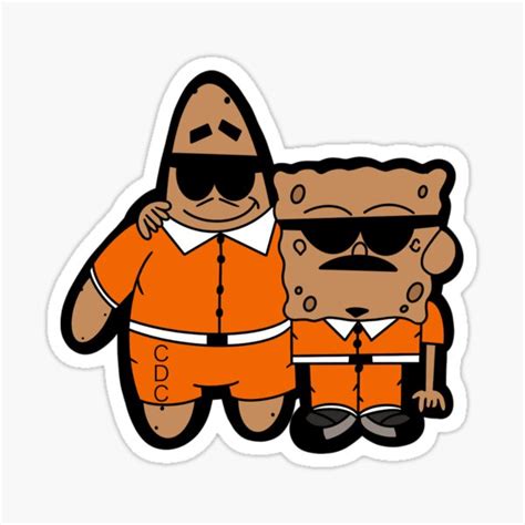 Pegatina «Bob Esponja y Patrick Cholos» de J0595 | Redbubble