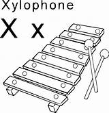 Xylophone Printable Coloring Page sketch template