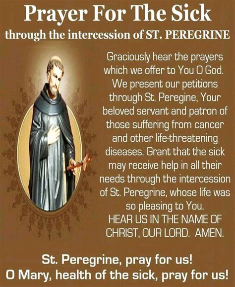 Prayer to St. Peregrine – Keash Parish