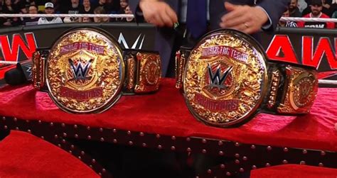 New World Tag Team Championship Belts Unveiled During This Week’s WWE ...