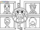 Zooble Coloring Pages sketch template