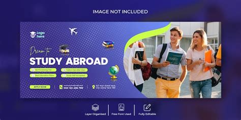 Study Abroad Banner - Free Vectors & PSDs to Download