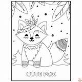Fox Coloring Pages sketch template