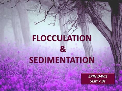 L 17 coagulation and flocculation