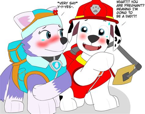 When Everest told Marshall is her was pregnant. by phuriphat05327 on DeviantArt | Paw art, Paw ...