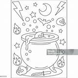 Ilustración De Página Del Libro Para Colorear Potion Lindo Monstruo Y  sketch template