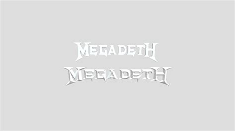 MEGADETH LOGO - Download Free 3D model by gaelinix [cb8f81b] - Sketchfab