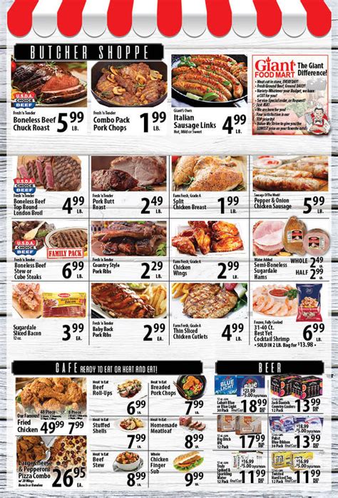 Great sales start today at Giant Food Mart - THE WELLSVILLE SUN