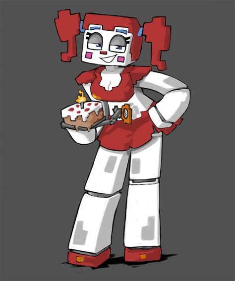 Circus Baby Minecraft Cake birthday by Wifeburger - Minecraft Fan Art ...