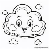 Cloud Coloring Pages  Free & Printable sketch template