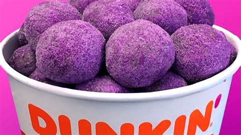 Dunkin Donuts Releases New Ube-Flavored Munchkins