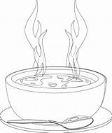Soup Coloring Pages At GetDrawings  Free Download sketch template