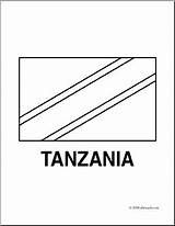 Clip Art Flags Tanzania coloring Page – Abcteach sketch template
