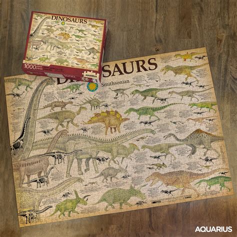 Smithsonian Dinosaurs 1000 Piece Jigsaw Puzzle - NMR