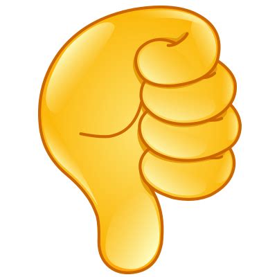 Thumbs Down - Hand Gesture | Funny emoji faces, Funny emoticons, Thumbs down