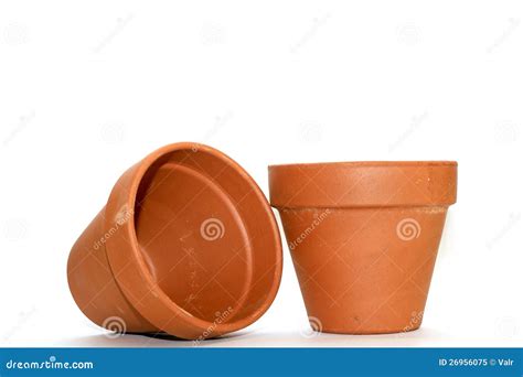 Clay flower pots stock image. Image of focus, soft, earthenware - 26956075
