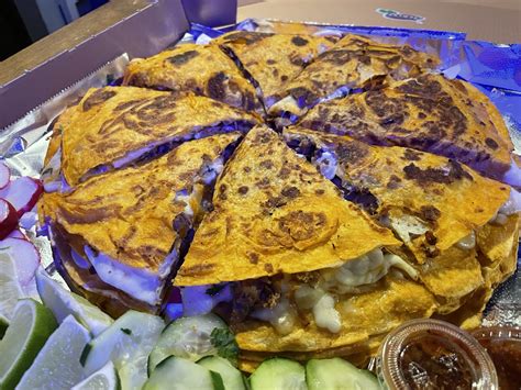 Introducing the whopping 5-pound, 14" Birria Pizzadilla from Tacos TJ ...