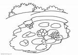 Collection Of Pond Coloring Pages  Free Printable sketch template
