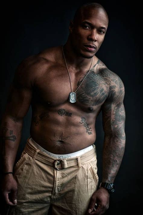 arm tat, thick, bald head, black man | Beautiful Men | Pinterest ...