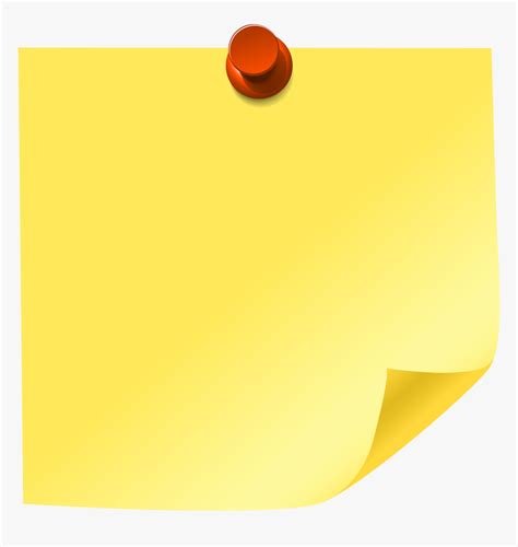 Yellow Sticky Note Png Clip Art - Sticky Notes Clip Art, Transparent ...