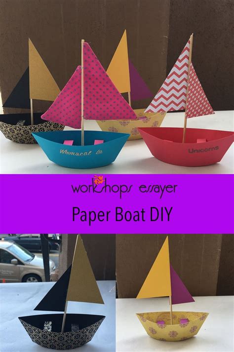 Paper Boat DIY | Paper boat diy, Paper boat, Boat crafts