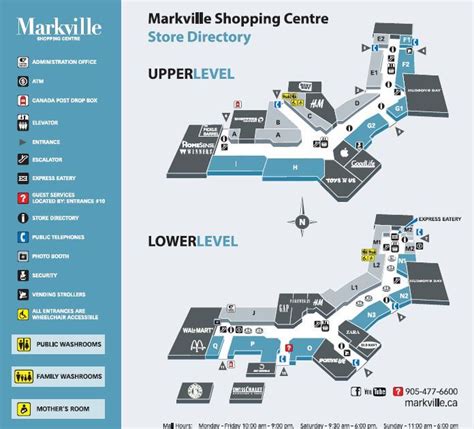 CF Markville Mall Shopping Centre shopping plan | Shopping mall design, Shopping mall, Mall design