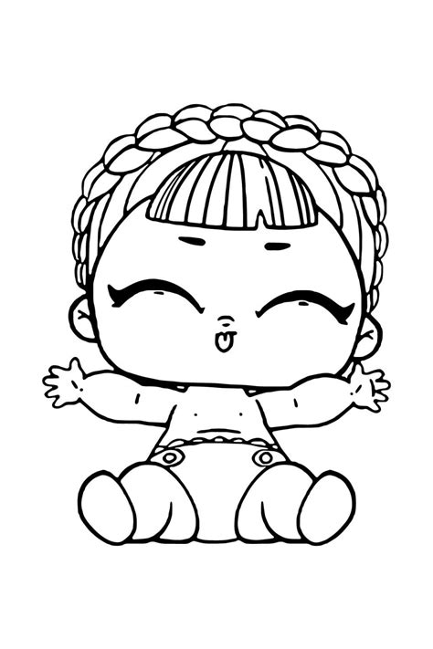 Sonia BB LOL Baby coloring page - Download, Print or Color Online for Free