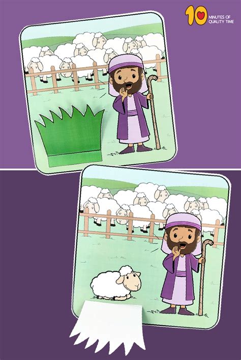 parable of the lost sheep craft ideas Ten Commandments Craft, Seed Craft, The Lost Sheep, Bible ...