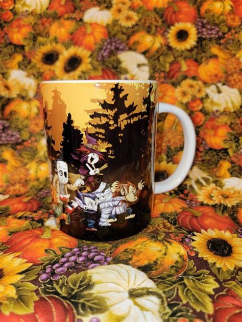 Halloween Coffee Mug halloween mugs spooky mugs harvest | Etsy