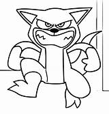 Ljutiti Kittysaurus bojanje  ColoringLib sketch template