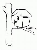 Birdhouse Coloring Pages Bring Nature To Life With sketch template