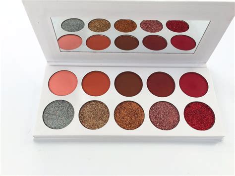 High Pigment Eyeshadow Palette 10 Colors Pressed Glitter Shimmer & Matte Eye Shadow Cosmetic ...