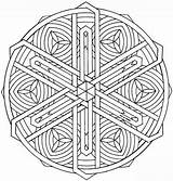Celtic Knot Mandala coloring Page  ColouringPages sketch template